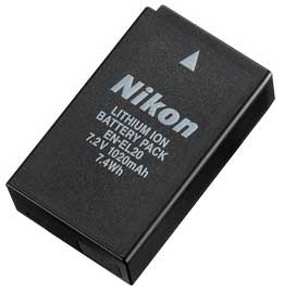  Nikon EN-EL20  Nikon 1 J1, J2, J3, S1, Coolpix A