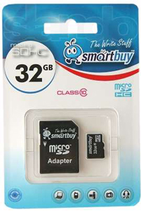 SmartBuy micro SDHC Card 32GB Class 10 + adapter
