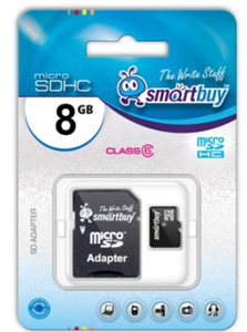 SmartBuy micro SDHC Card 8GB Class 10 + adapter