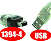  USB- IEEE 1394 4pin