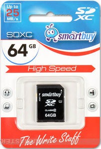 SmartBuy SDHC 64GB Class 10