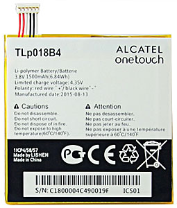  ALCATEL TLP018B4   ALCATEL One Touch 6030D, 6030X, 6030A (1500mAh)